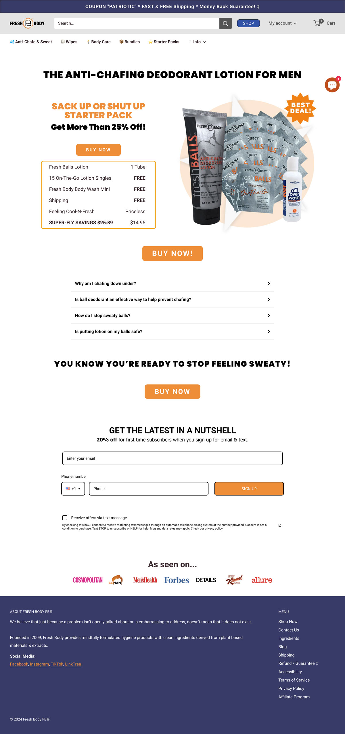 Asswipes Flushable Wipes Stater Pack Landing Page