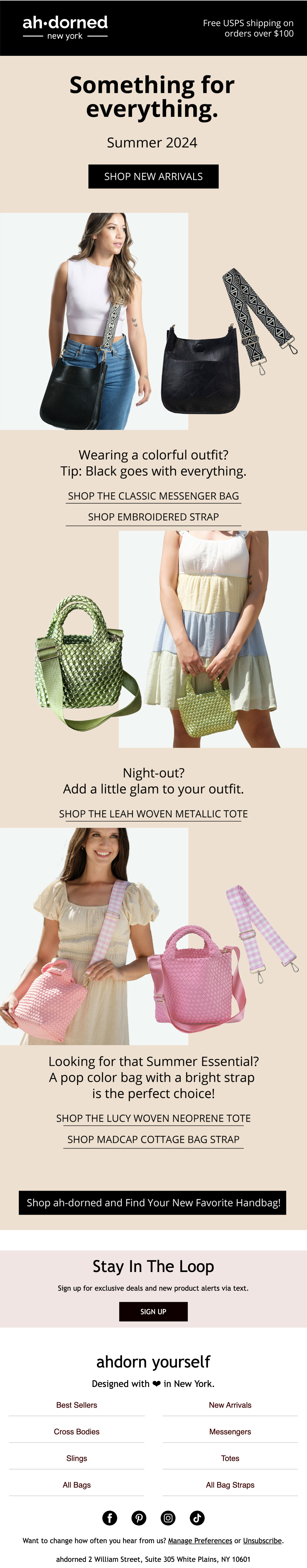 Summer Style Email- Bags that are good for Summer